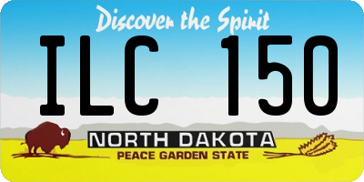 ND license plate ILC150