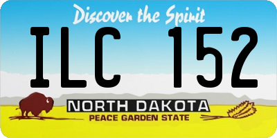 ND license plate ILC152