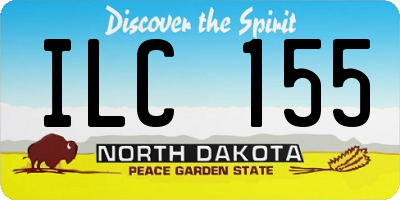ND license plate ILC155