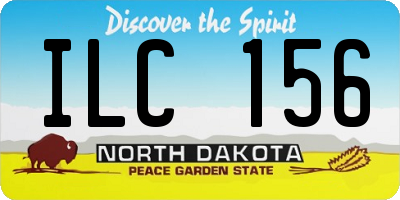 ND license plate ILC156