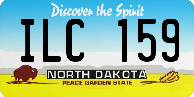 ND license plate ILC159