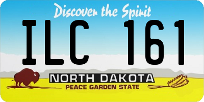 ND license plate ILC161