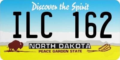 ND license plate ILC162