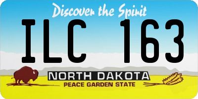 ND license plate ILC163