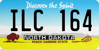 ND license plate ILC164