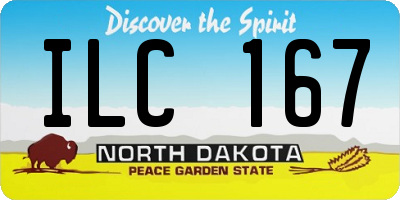 ND license plate ILC167