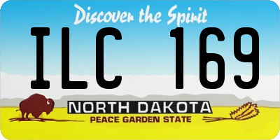 ND license plate ILC169