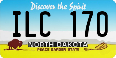 ND license plate ILC170