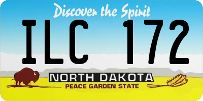 ND license plate ILC172