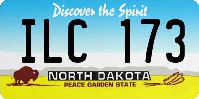 ND license plate ILC173