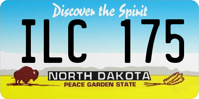 ND license plate ILC175