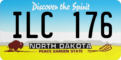 ND license plate ILC176