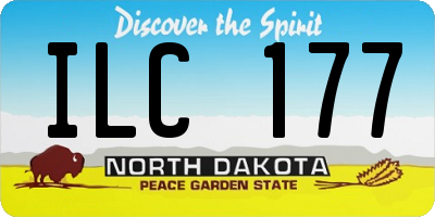 ND license plate ILC177