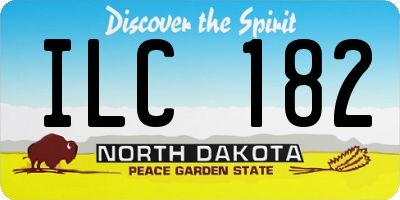 ND license plate ILC182