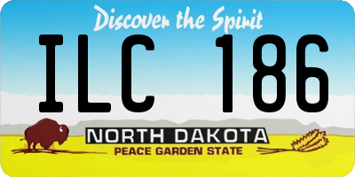 ND license plate ILC186