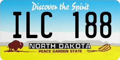 ND license plate ILC188