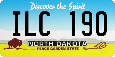 ND license plate ILC190