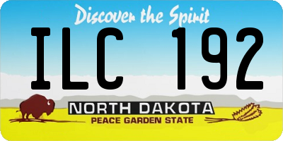 ND license plate ILC192