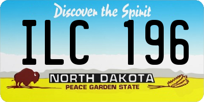 ND license plate ILC196