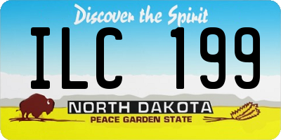 ND license plate ILC199