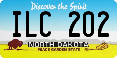 ND license plate ILC202