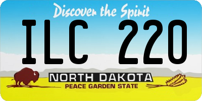 ND license plate ILC220