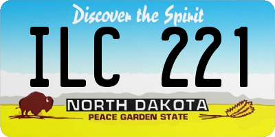 ND license plate ILC221