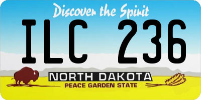 ND license plate ILC236