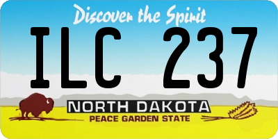 ND license plate ILC237