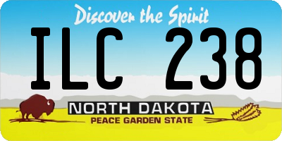 ND license plate ILC238