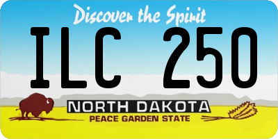 ND license plate ILC250