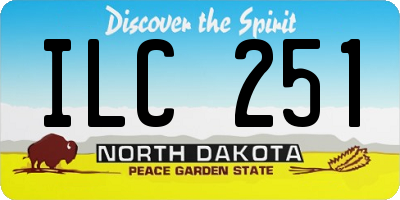 ND license plate ILC251