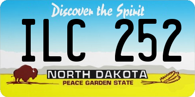 ND license plate ILC252