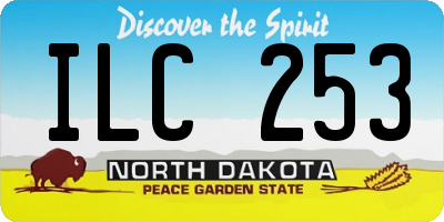 ND license plate ILC253
