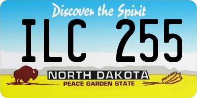 ND license plate ILC255