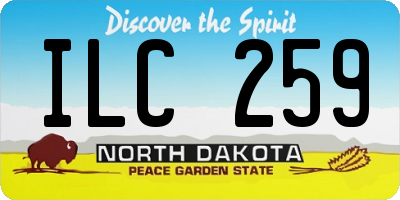 ND license plate ILC259