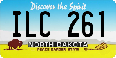 ND license plate ILC261
