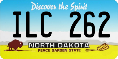 ND license plate ILC262