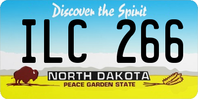 ND license plate ILC266