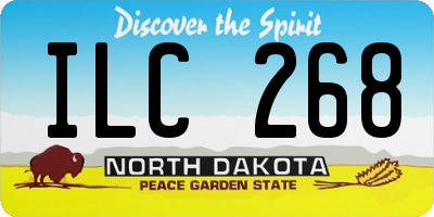 ND license plate ILC268