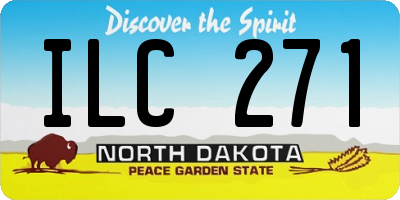 ND license plate ILC271