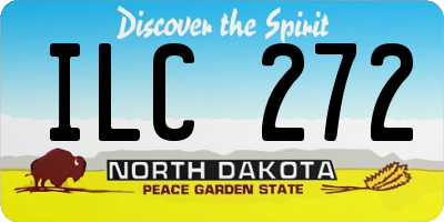 ND license plate ILC272