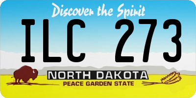 ND license plate ILC273