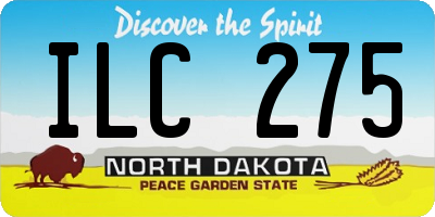 ND license plate ILC275