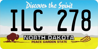 ND license plate ILC278