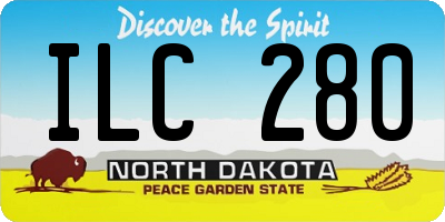 ND license plate ILC280