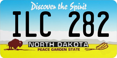 ND license plate ILC282