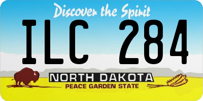 ND license plate ILC284