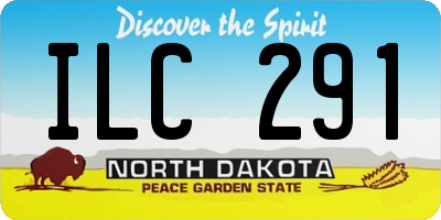 ND license plate ILC291