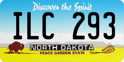ND license plate ILC293